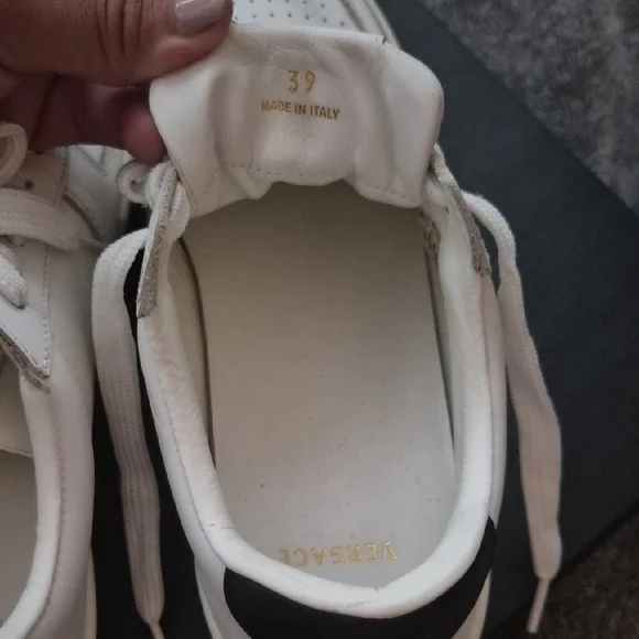 Versace White and Black Sneakers